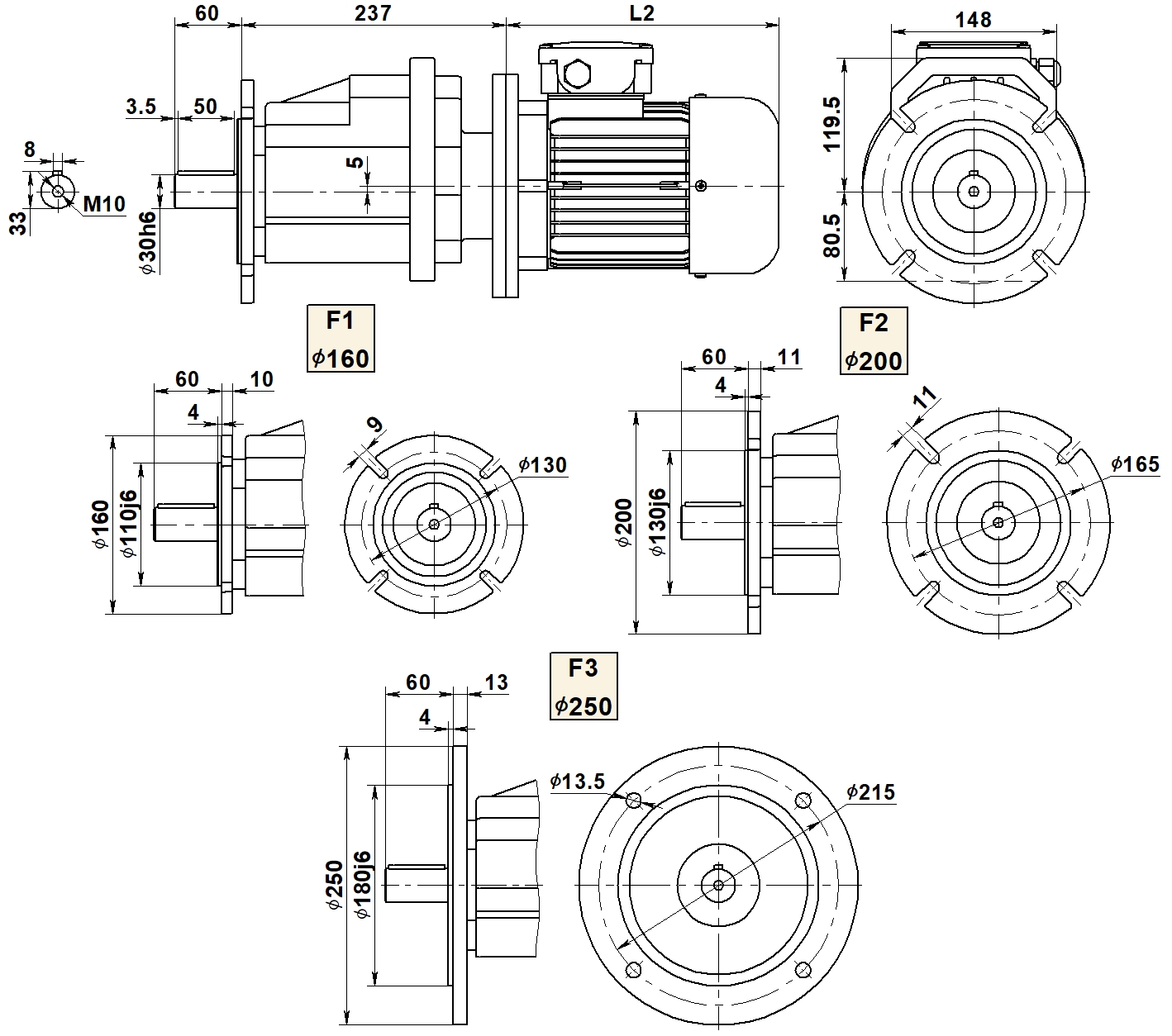 Исполнение TRC 03 F