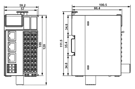 Чертеж ПЛК LicOS EC312