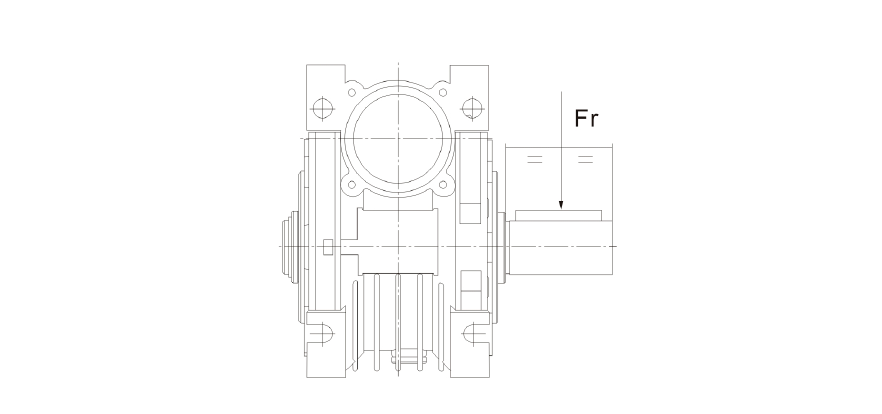 Габаритные и присоединительные размеры NMRV