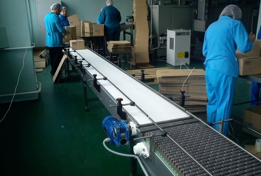 Компактный мотор-редуктор для конвейерной линии